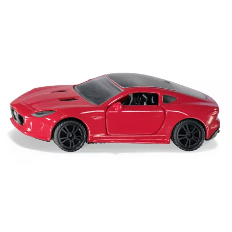 Coche de juguete Jaguar F-Type R en miniatura de metal con puertas que se abren.