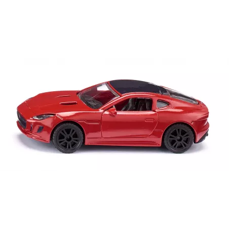 Coche de juguete Jaguar F-Type R en miniatura de metal con puertas que se abren.