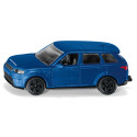 Coche de juguete Range Rover de metal con puertas abatibles y enganche de remolque.