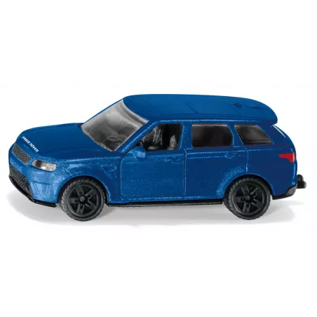 Coche de juguete Range Rover de metal con puertas abatibles y enganche de remolque.