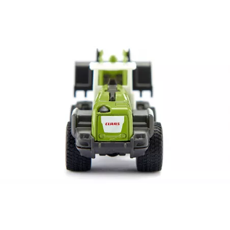 Cargadora de ruedas Claas Torion 1914 de juguete en miniatura de metal y plástico.