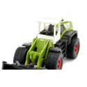 Cargadora de ruedas Claas Torion 1914 de juguete en miniatura de metal y plástico.