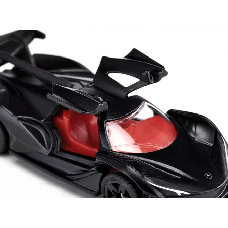 Miniatura de coche Apollo IE de juguete en metal y plástico con puertas abatibles.