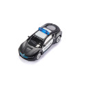 Coche de juguete BMW i8 de la policía de EE. UU. en miniatura de metal y plástico.
