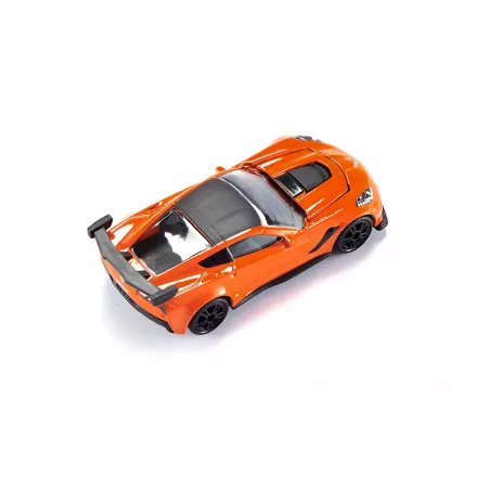 Miniatura de juguete Chevrolet Corvette ZR1 fabricada en metal y plástico con detalles realistas.