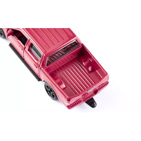 Miniatura de metal Ford F150 con puertas abatibles y enganche de acoplamiento.