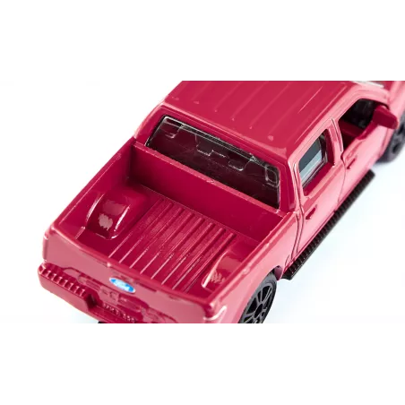 Miniatura de metal Ford F150 con puertas abatibles y enganche de acoplamiento.