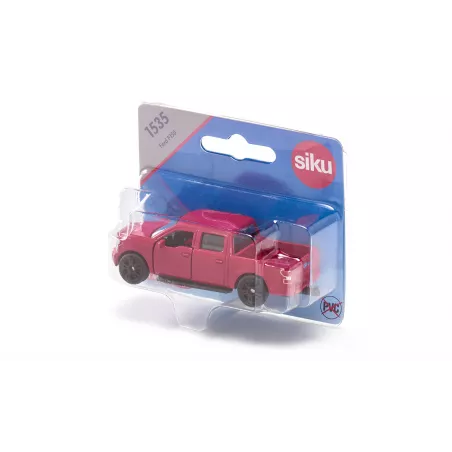 Miniatura de metal Ford F150 con puertas abatibles y enganche de acoplamiento.