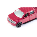 Miniatura de metal Ford F150 con puertas abatibles y enganche de acoplamiento.