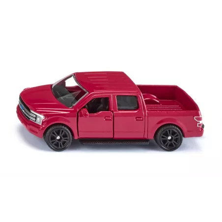 Miniatura de metal Ford F150 con puertas abatibles y enganche de acoplamiento.