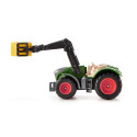 Tractor de juguete Fendt con pinzas para pacas de metal y plástico