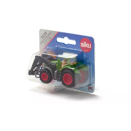 Tractor de juguete Fendt con pinzas para pacas de metal y plástico