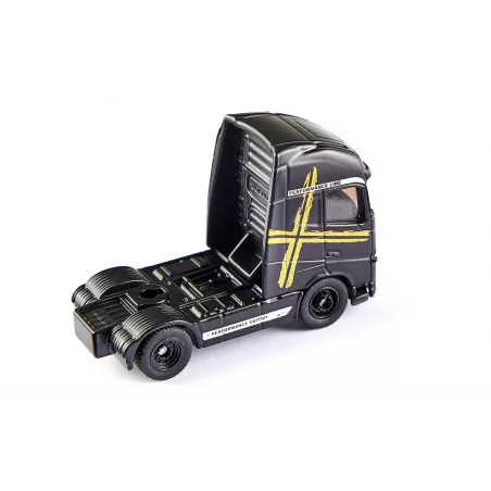 Camión de juguete Volvo FH16 en miniatura fabricado con piezas de metal y plástico resistente