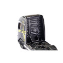 Camión de juguete Volvo FH16 en miniatura fabricado con piezas de metal y plástico resistente