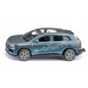 Coche de juguete Audi Q4 e-tron de SIKU, SUV eléctrico en miniatura con llantas de goma y enganche de remolque.