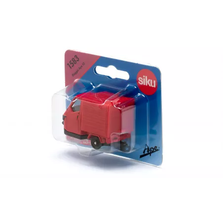 Miniatura de Piaggio Mono en metal y plástico, vehículo de juguete detallado y resistente.