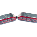 Tren de cercanías de juguete en miniatura fabricado de metal y plástico con sistema de acoplamiento