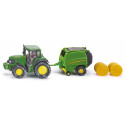 Tractor John Deere con Rotoempacadora Siku 1665 | AgroJuguetes