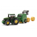 Tractor John Deere con Rotoempacadora Siku 1665 | AgroJuguetes