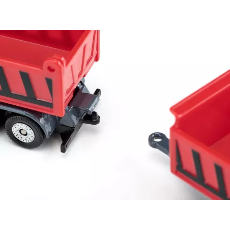 Camión de juguete con volquete inclinable de metal y plástico resistente