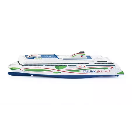 Maqueta detallada a escala 1:1000 del ferry Tallink Megastar, fabricada en metal y plástico.