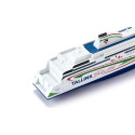 Maqueta detallada a escala 1:1000 del ferry Tallink Megastar, fabricada en metal y plástico.