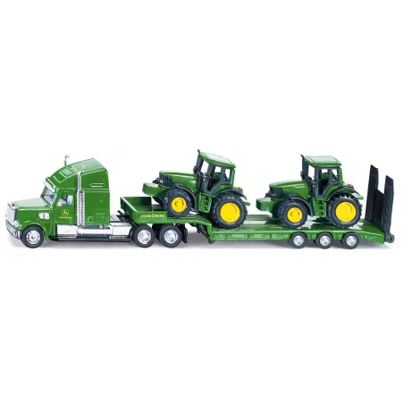 Camion con remolque con dos tractores John Deere