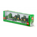 Camion con remolque con dos tractores John Deere