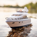 Camión de juguete con remolque de yate a escala 1:87 en miniatura de metal
