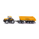 Tractor JCB con remolque banera - escala 1:87