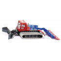 Vehículo quitanieves PistenBully a escala 1:87 en miniatura de metal y plástico