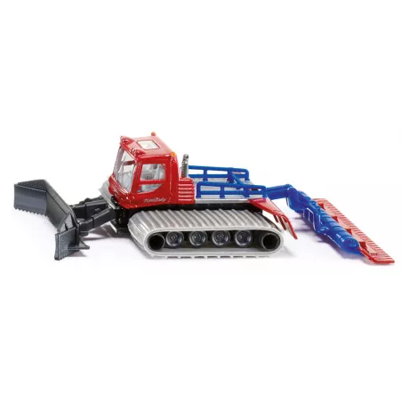 Vehículo quitanieves PistenBully a escala 1:87 en miniatura de metal y plástico