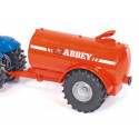 Tractor de juguete New Holland con cisterna a escala 1:50, fabricado en metal y plástico