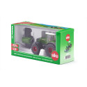 Tractor de juguete Fendt 942 Vario con segadora frontal a escala 1:50 fabricado en metal y plástico.