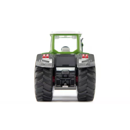 Tractor de juguete Fendt 942 Vario con segadora frontal a escala 1:50 fabricado en metal y plástico.