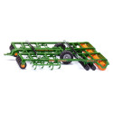 Cultivador de juguete Amazone Centaur de SIKU a escala 1:32 con estructura metálica y rodillos giratorios.