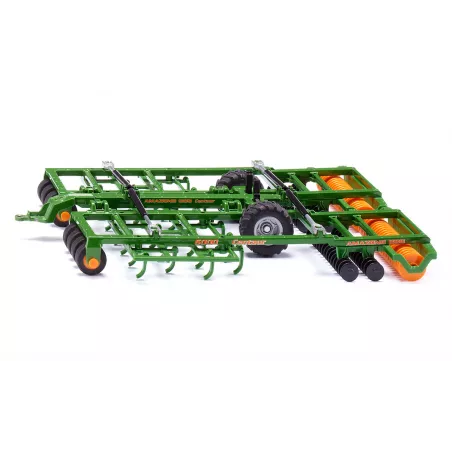 Cultivador de juguete Amazone Centaur de SIKU a escala 1:32 con estructura metálica y rodillos giratorios.