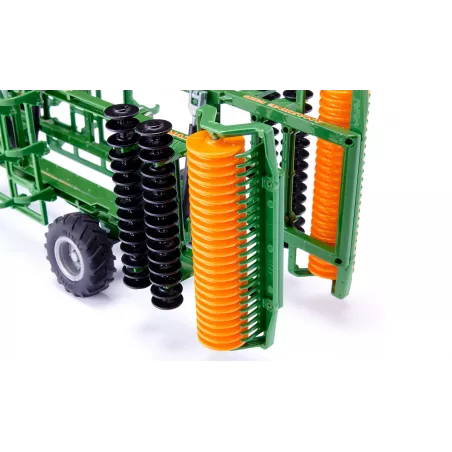 Cultivador de juguete Amazone Centaur de SIKU a escala 1:32 con estructura metálica y rodillos giratorios.
