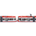 Tranvía Bombardier articulado a escala 1:87 en metal y plástico para maquetas ferroviarias.