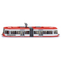 Tranvía Bombardier articulado a escala 1:87 en metal y plástico para maquetas ferroviarias.