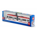 Tranvía Bombardier articulado a escala 1:87 en metal y plástico para maquetas ferroviarias.