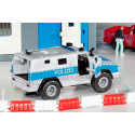 Vehículo táctico Rheinmetall MAN Survivor R a escala 1:50, réplica de metal y plástico con puertas operativas.