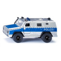 Vehículo táctico Rheinmetall MAN Survivor R a escala 1:50, réplica de metal y plástico con puertas operativas.