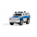 Vehículo táctico Rheinmetall MAN Survivor R a escala 1:50, réplica de metal y plástico con puertas operativas.