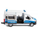 Furgoneta de policía de juguete Mercedes-Benz Sprinter a escala 1:50 con puertas practicables.