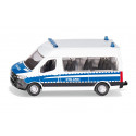 Furgoneta de policía de juguete Mercedes-Benz Sprinter a escala 1:50 con puertas practicables.