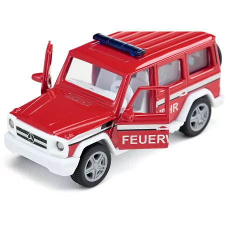 Vehículo de bomberos de juguete Mercedes-AMG G65 a escala 1:50 con puertas practicables