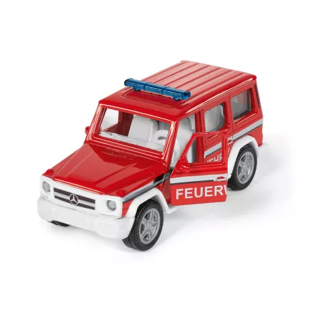Vehículo de bomberos de juguete Mercedes-AMG G65 a escala 1:50 con puertas practicables