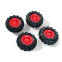 Ruedas neumaticas 2 x 310x95, 2 x 325x110 rojas