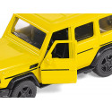 Coche de juguete Mercedes-AMG G 65 a escala 1:50 con puertas abatibles y detalles de metal.